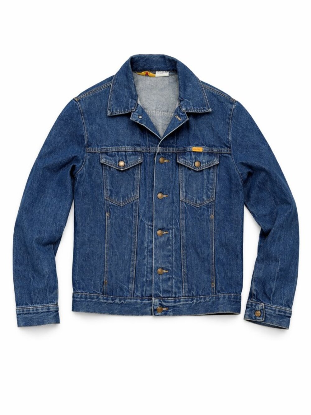 Vintage Rustler Denim Jacket Made in USA Classic Trucker Blue Jean Coat Men’s M/